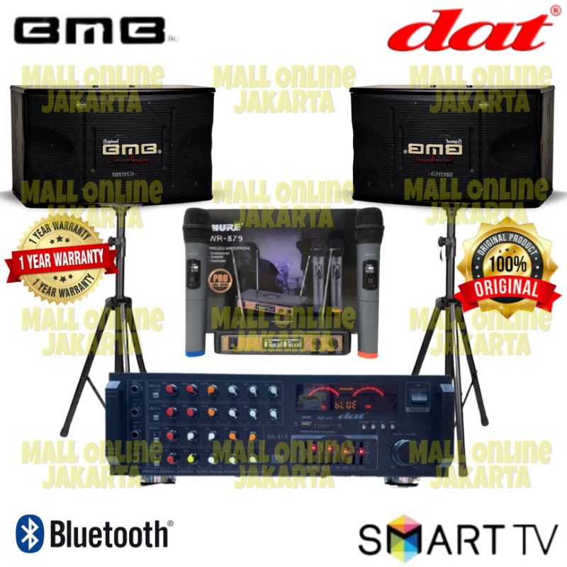 Jual Paket Karaoke Bluetooth Bmb 10 Inch Paketan Sound System Rumah