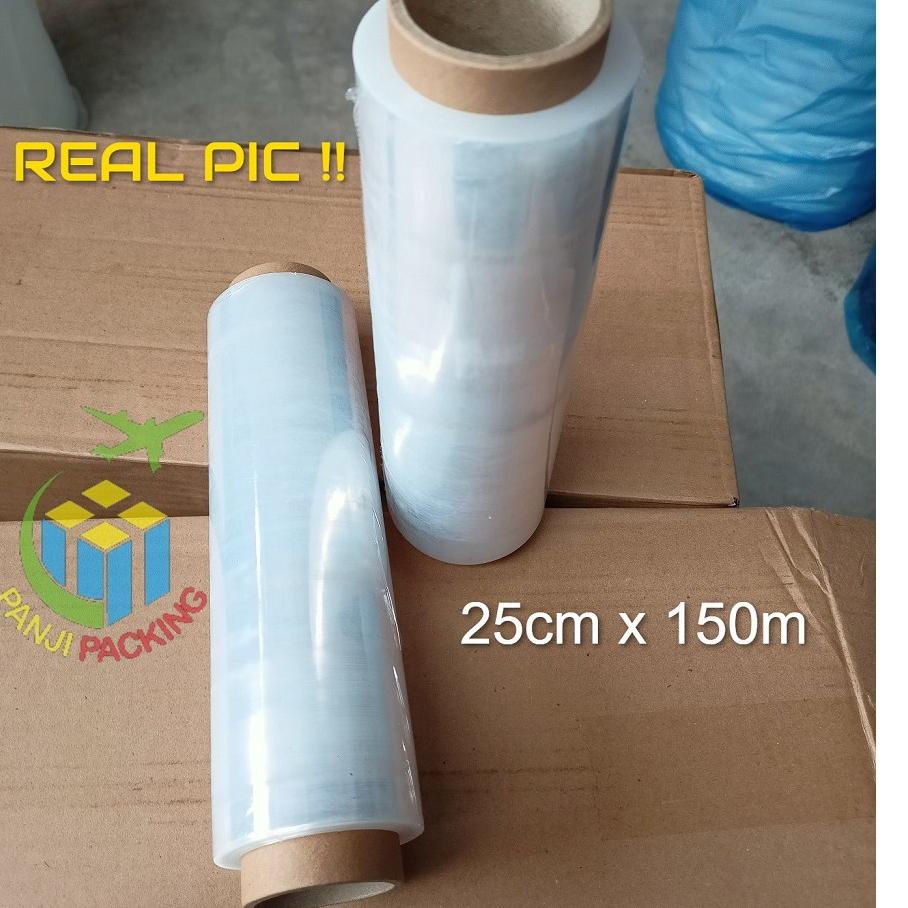 Jual Model Terbatas Stretch Film Bening 25cm X 150m Plastik Wrapping ...