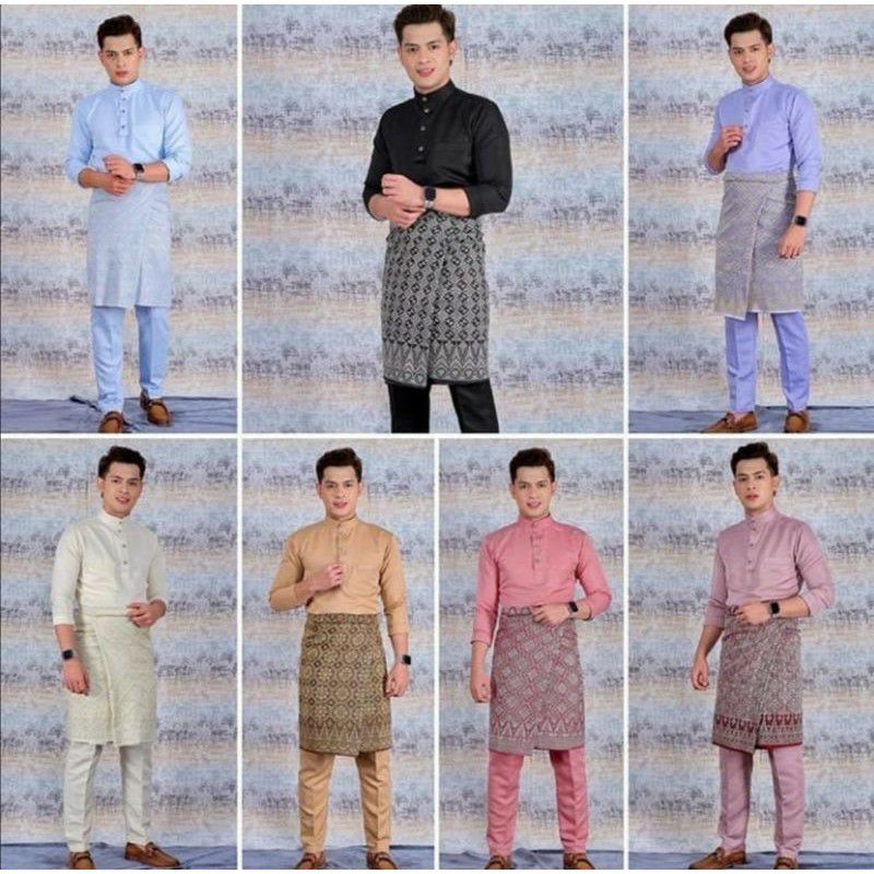 Jual Baju Melayu Pria Teluk Belanga Baju Kurung Malaysia Baju Koko Shopee Indonesia 