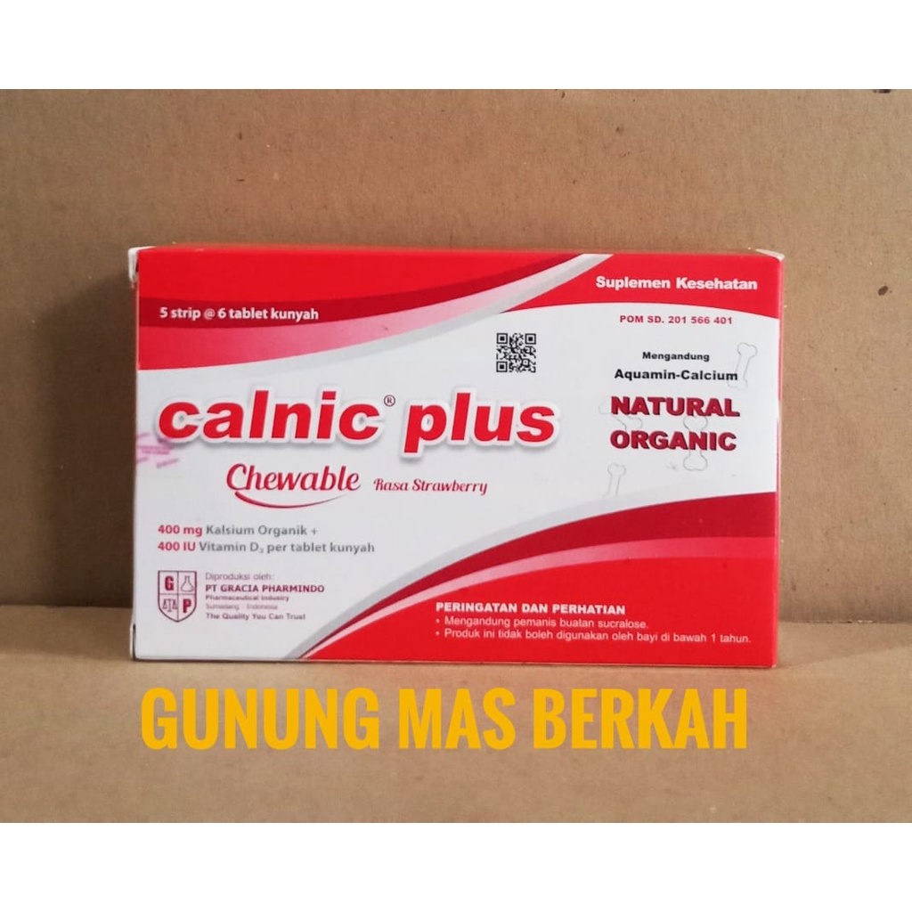 Jual CALNIC PLUS CHEWABLE Calnic Plus Chewable Anggur dan Strawberry ...