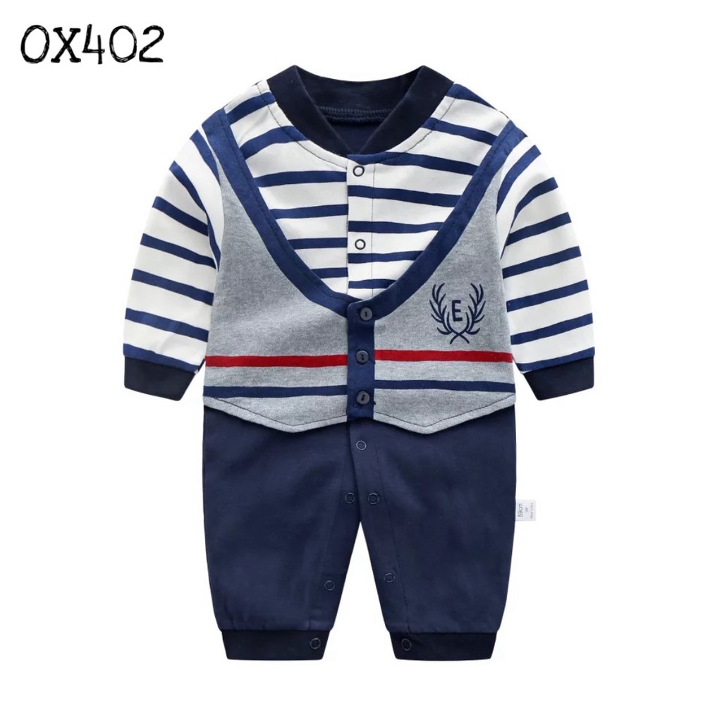 Jual Miniboo Baby Single Romper Motif Ox Shopee Indonesia