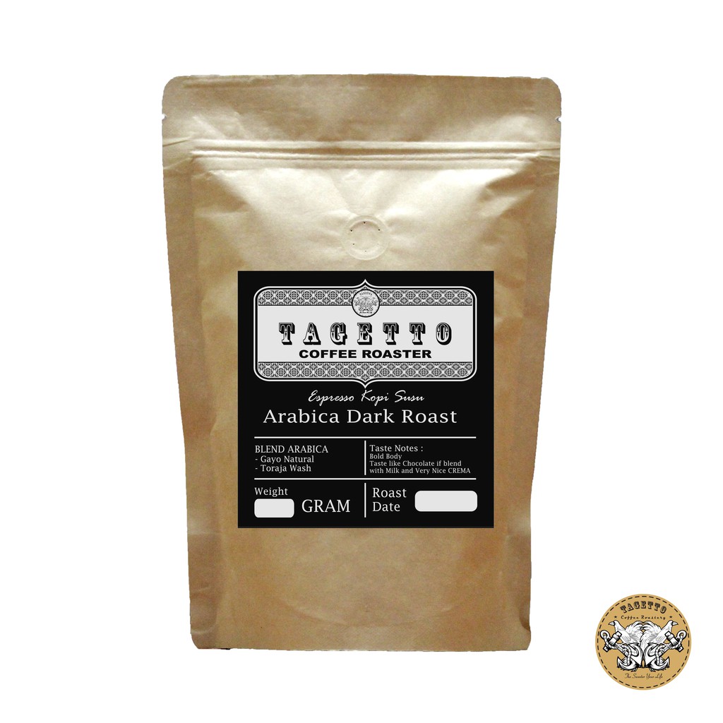 Jual BIJI KOPI ESPRESSO KOPI SUSU ARABIKA DARK ROAST 1KG | ARABICA BEAN ...