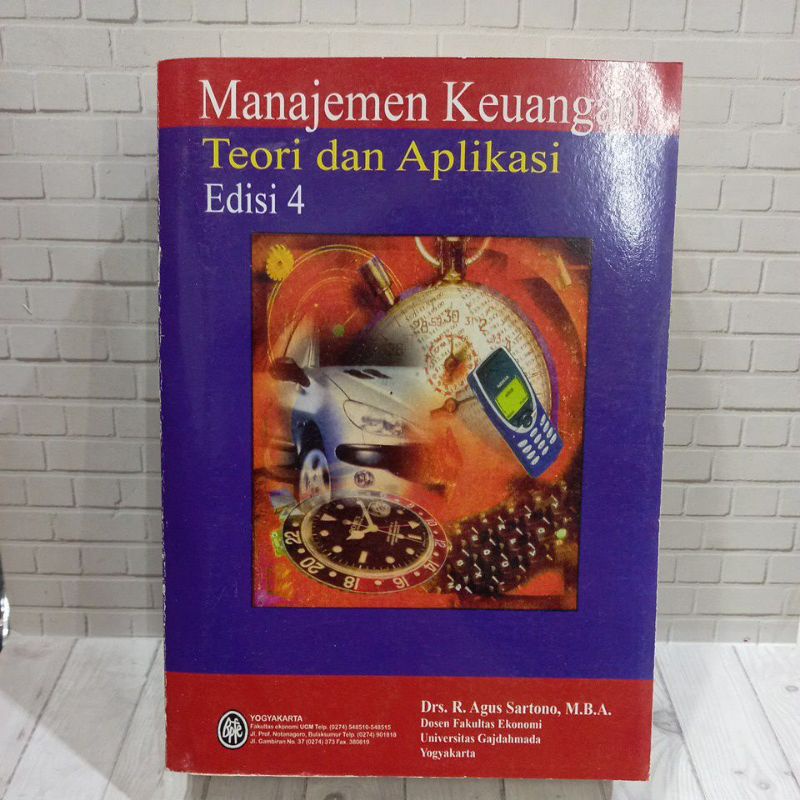 Jual Manajemen Keuangan Teori Dan Aplikasi Edisi 4 -Drs.R.Agus Sartono ...