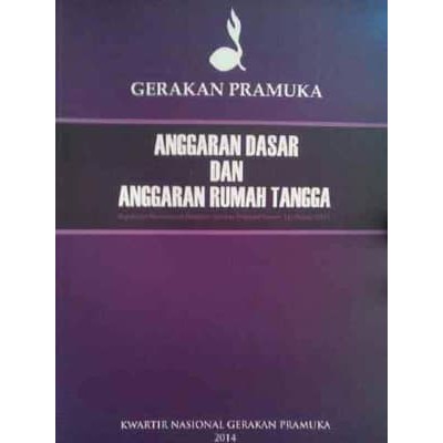 Jual BUKU ANGGARAN DASAR & ANGGARAN RUMAH TANGGA GERAKAN PRAMUKA ...