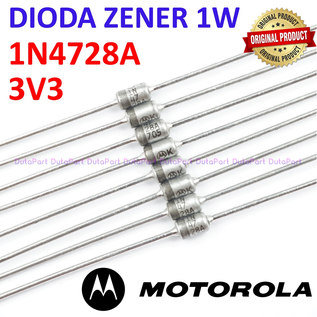 1W Zener Diode Assortment – DO-41 3.3V To 33V – 10/50/100pcs (1N4728A, 1N4730A, 1N4740, 1N4752A)