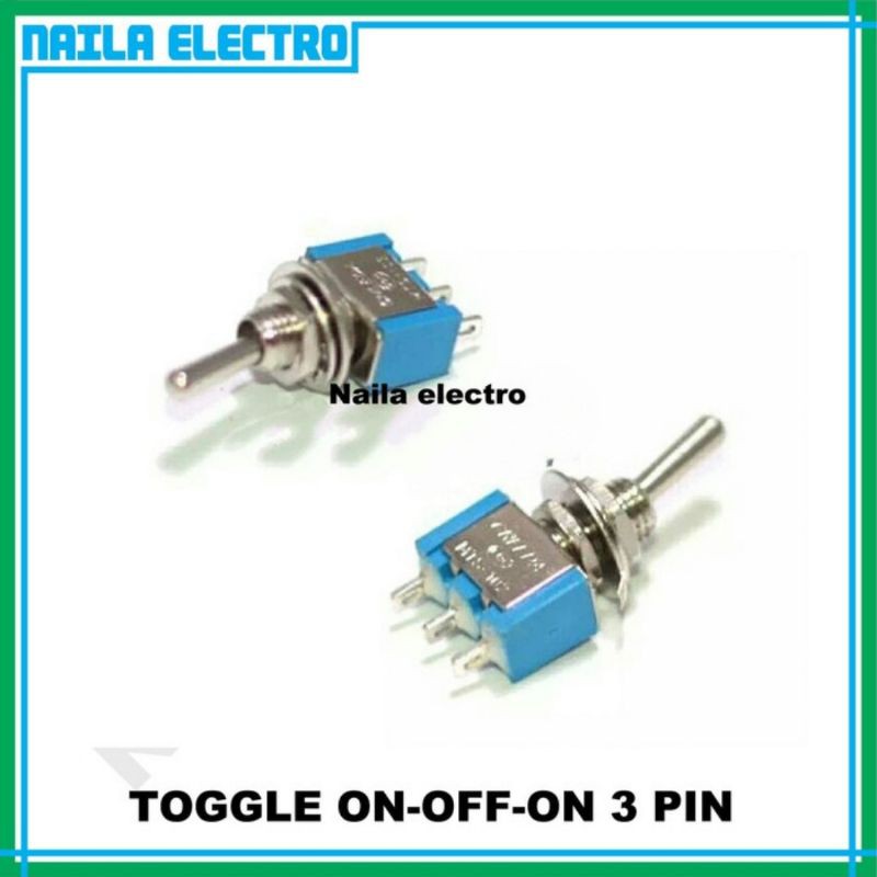 Jual Toggle Switch On Off On 3 Pin / Saklar On Off On 3 Kaki | Shopee ...