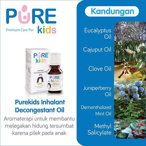 Jual Pure Baby / Kids INHALANT Decongestant Oil 10ml Obat Hidung ...