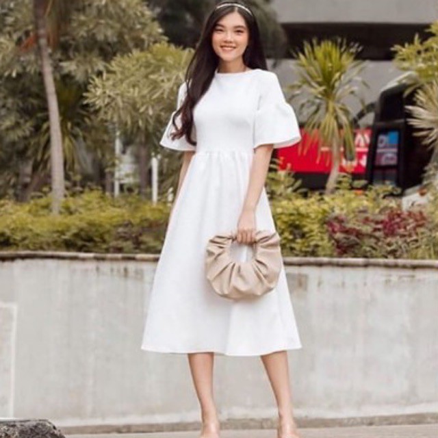Jual Yona Midi Dress Party Dress Dress Bridesmaid Dress Kondangan Dress