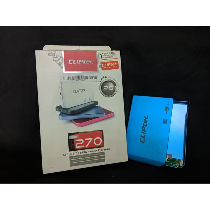 Jual HDD Enclosure Cliptec RZE 270 USB 2.0| Casing Harddisk External ...