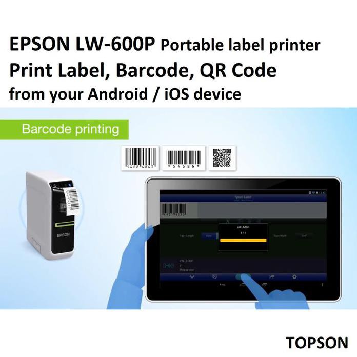 Jual EPSON LW600P LABELWORKS PORTABLE & COMPACT LABEL PRINTER