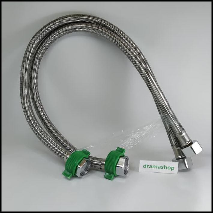 Jual SELANG PIPA FLEKSIBEL AIR PANAS DINGIN WATER HEATER ANYAMAN 60CM 60 CM  | Shopee Indonesia