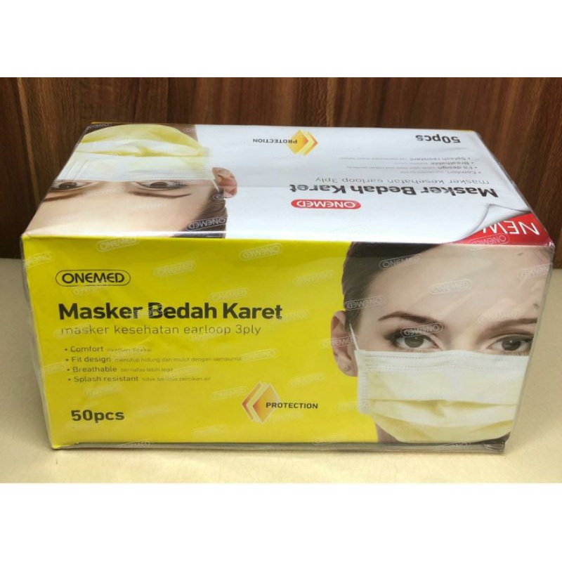 Jual MASKER MEDIS ONEMED 3 PLY ISI 50/BOX | Shopee Indonesia