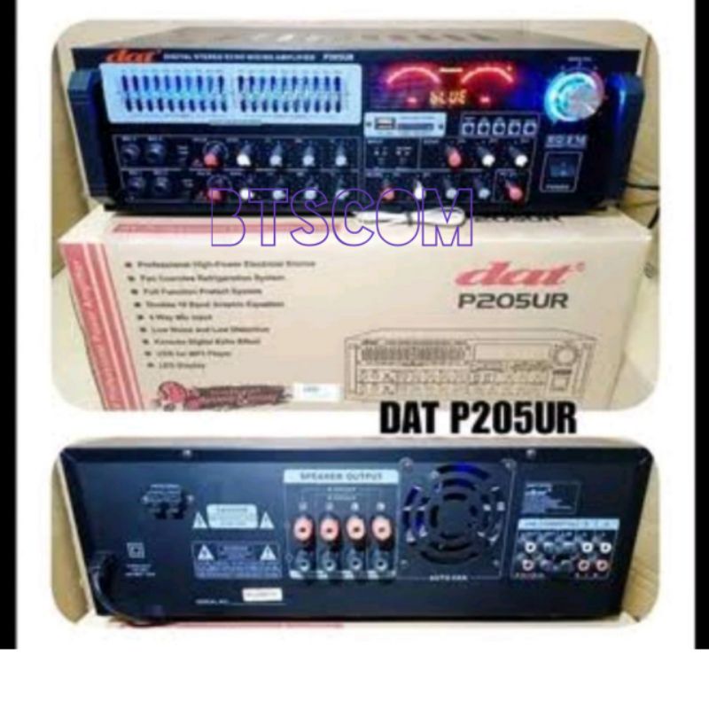 Jual POWER AMPLI DAT P205UR DIGITAL STEREO ECHO MIXING AMPLIFIER DAT ...