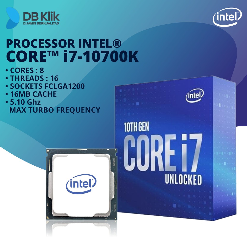 Jual Processor Intel Core I7-10700K Box - Intel Core I7 10700K | Shopee ...