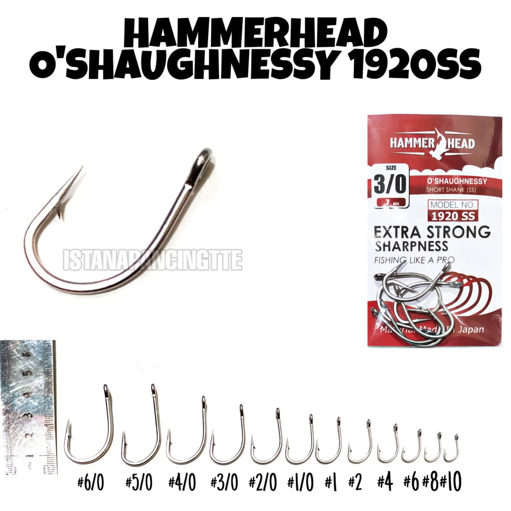 Jual Kail Pancing HAMMERHEAD EXTRA STRONG 1920ss Berbahan Baja Sangat KUAT