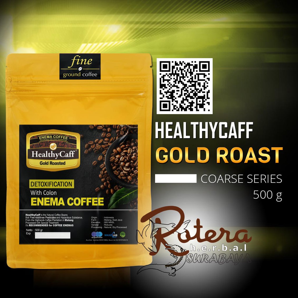 Jual Enema Kopi - HealthyCaff Kopi Organik - GOLD Roast | Shopee Indonesia
