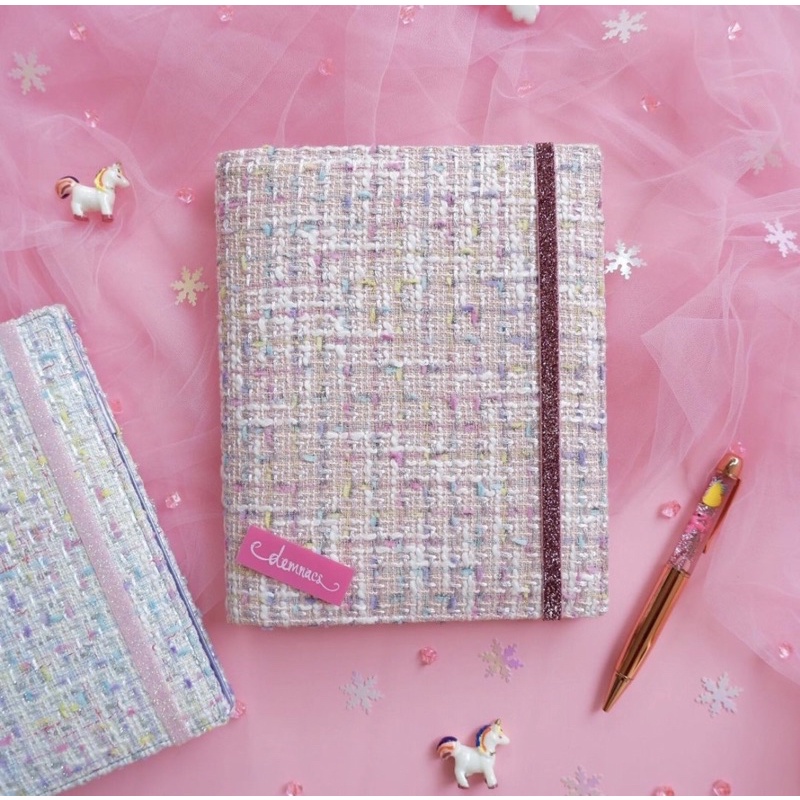 Jual Binder A5 B5 Aesthetic Pastel Tweed Rubyjane Gratis Pulpen ...