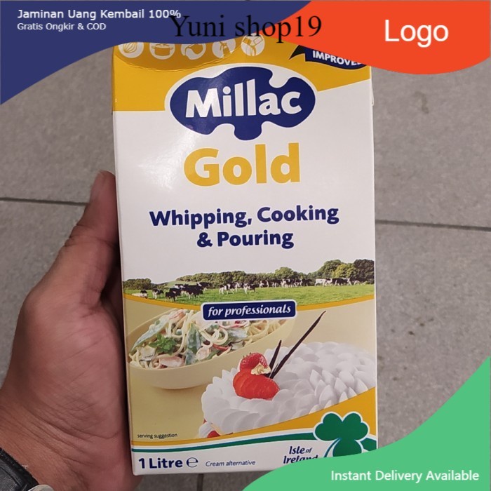 Jual millac gold whipping cream 1 liter Shopee Indonesia