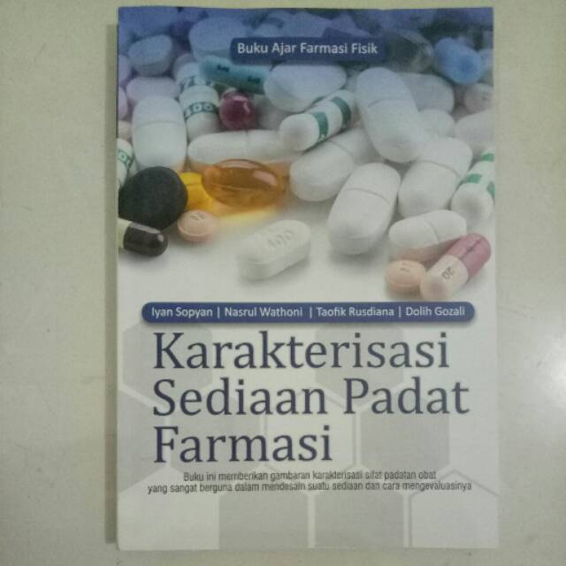 Jual Original Buku Ajar Farmasi Fisik Karakterisasi Sediaan Padat