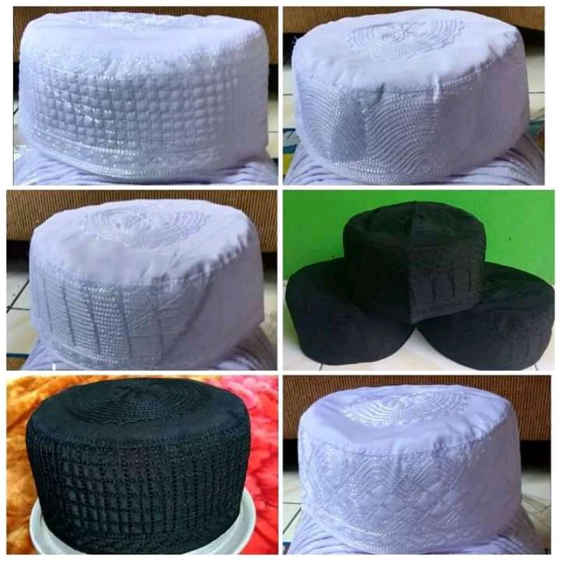 [MURAH]PECI KOPIAH HAJI MADINAH/PECI PUTIH/PECI HITAM TERBAIK COD