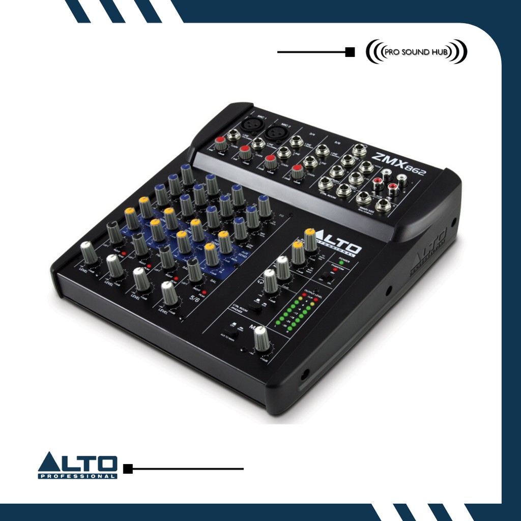 Jual Alto ZMX862 ZMX 862 ZMX-862 Mixer 6 Channel Praktis