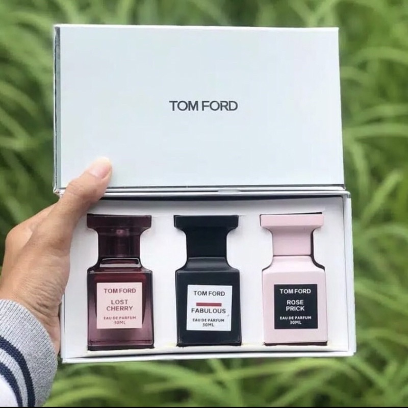 Jual Parfum Gift Set Tom Ford Lost Cherry + Fabulous + Rose Prick 30ml