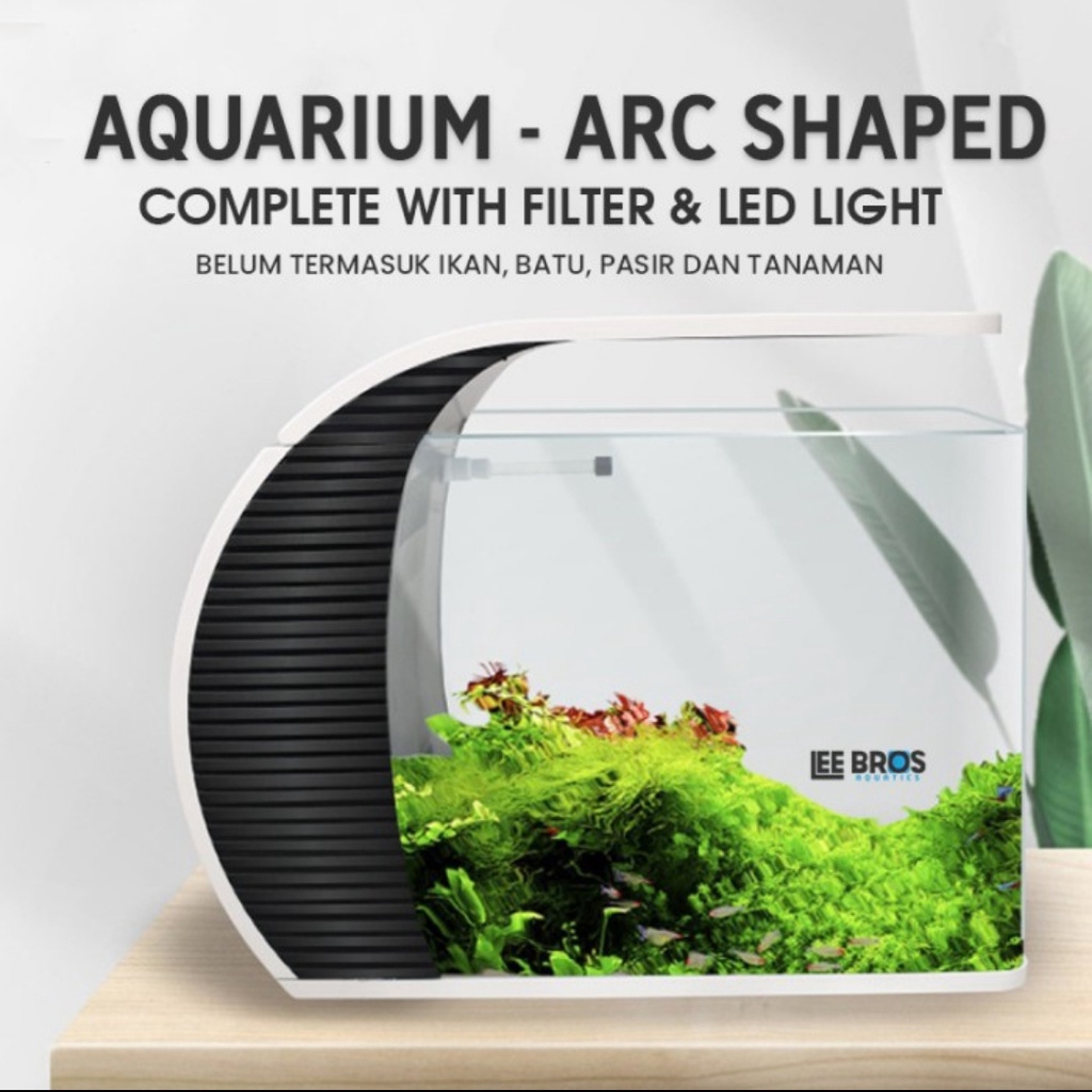 Jual Aquarium Aquascape Complete Fullset Filter + Lampu LED 40 Cm ...