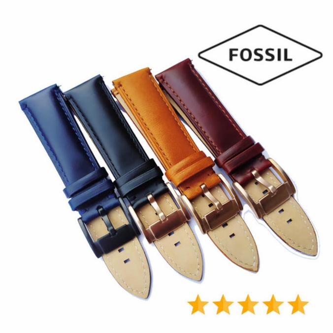 Jual Strap Jam Kulit Asli Tali Jam Fossil Original 22Mm Quick Buckle