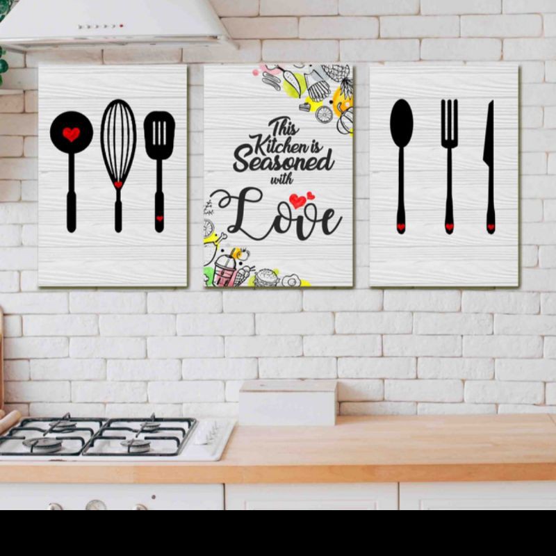 Jual Hiasan Dinding Dapur Dekorasi Dinding Dapur Walldecor Kitchen Bisa Custom Gambar Dan Ukuran 2420