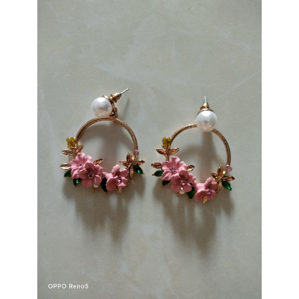 Jual ANTING KOREA MODEL BUNGA | Shopee Indonesia