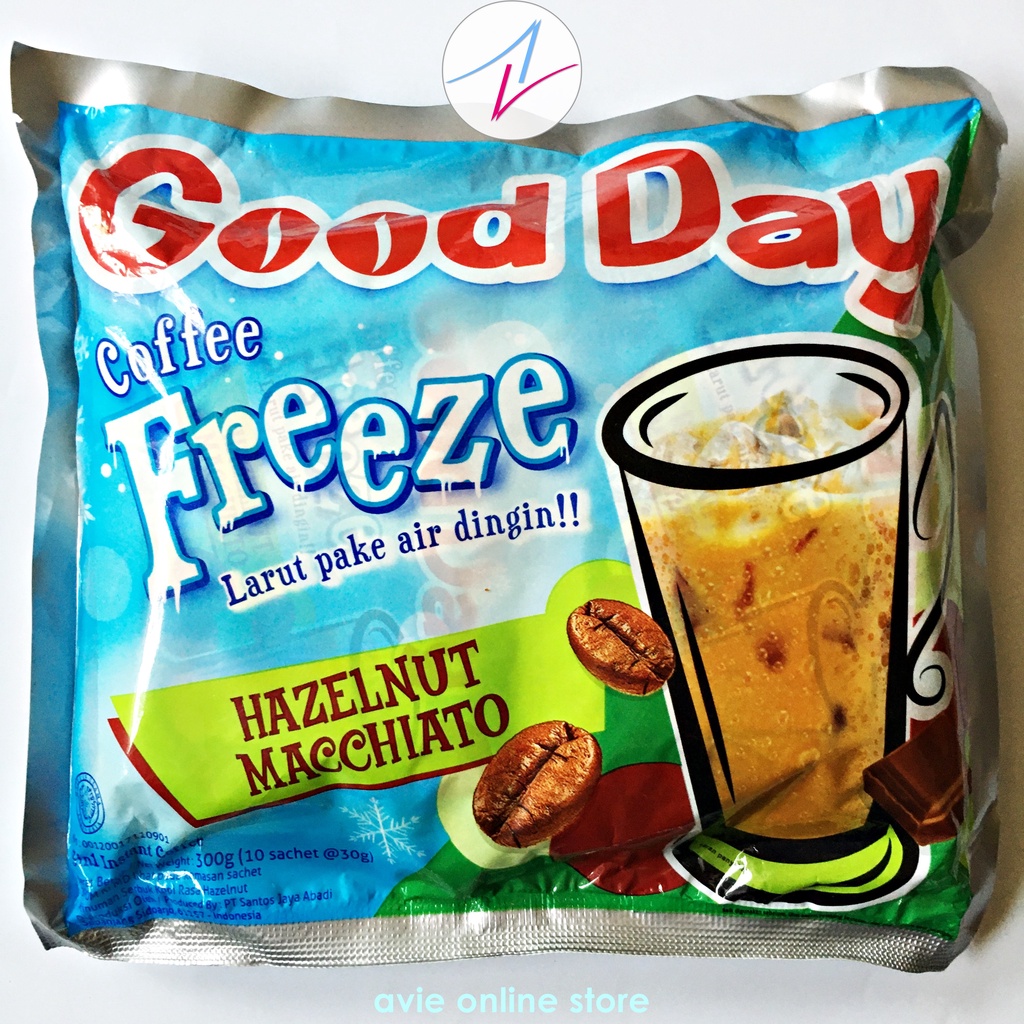 Jual Good Day Coffee Freeze Hazelnut Macchiato 1 Pack 10 X 30 Gr Shopee Indonesia