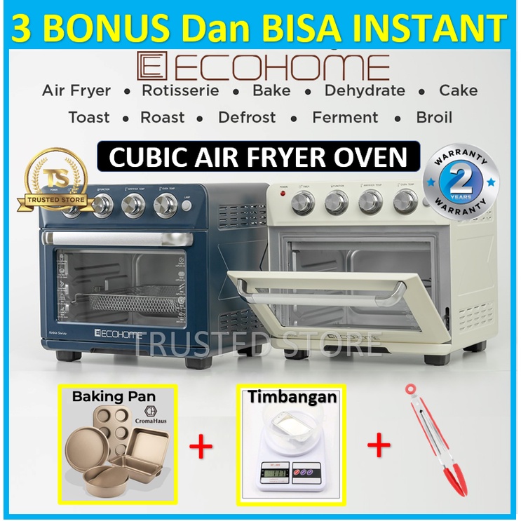 Jual Ecohome Air Fryer Oven EAF888 Cubic Airfryer Oven Shopee Indonesia