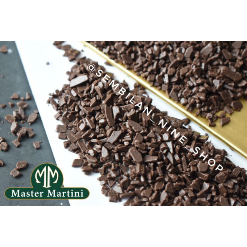 Jual Master Martini Caribe Chocolate Flakes Dark 250 Gram Coklat Keping