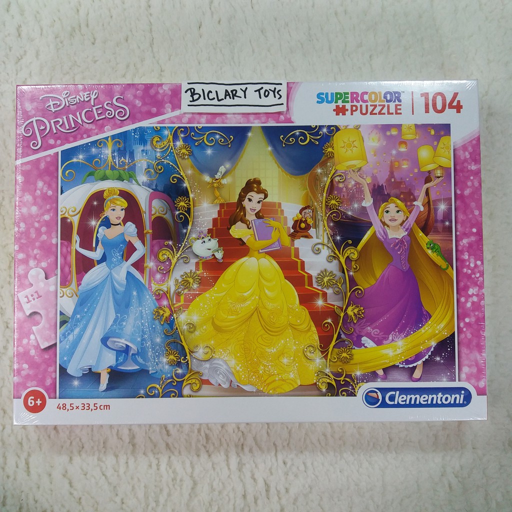 Jual Jigsaw Puzzle Clementoni Princess Cinderella Supercolor Disney ORI ...