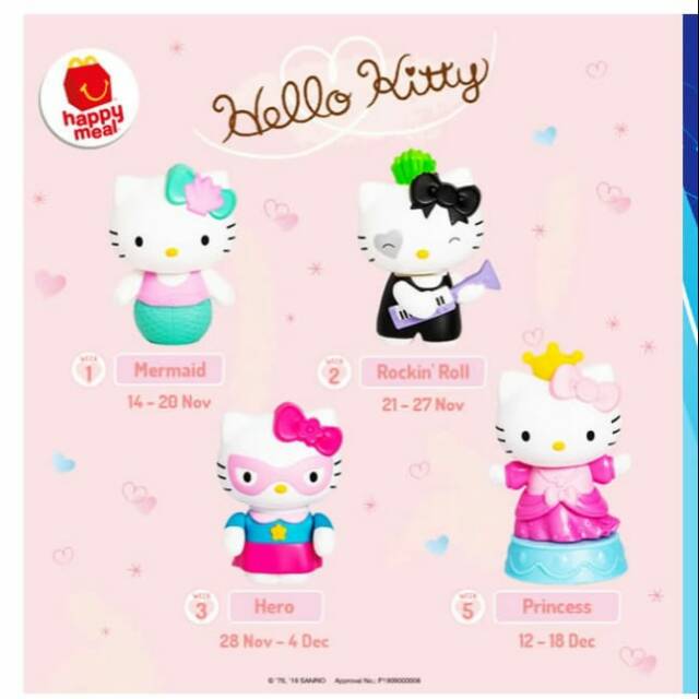 Jual Hello Kitty Happy Meal McDonalds Shopee Indonesia