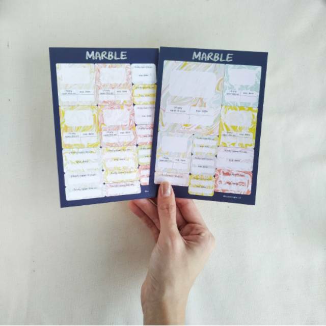Jual Marble Label Sticker Set Penanda | Shopee Indonesia