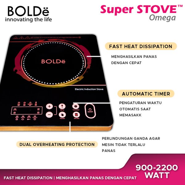 Jual SUPER STOVE OMEGA BOLDe Kompor Elektik Digital Fuzzy Control