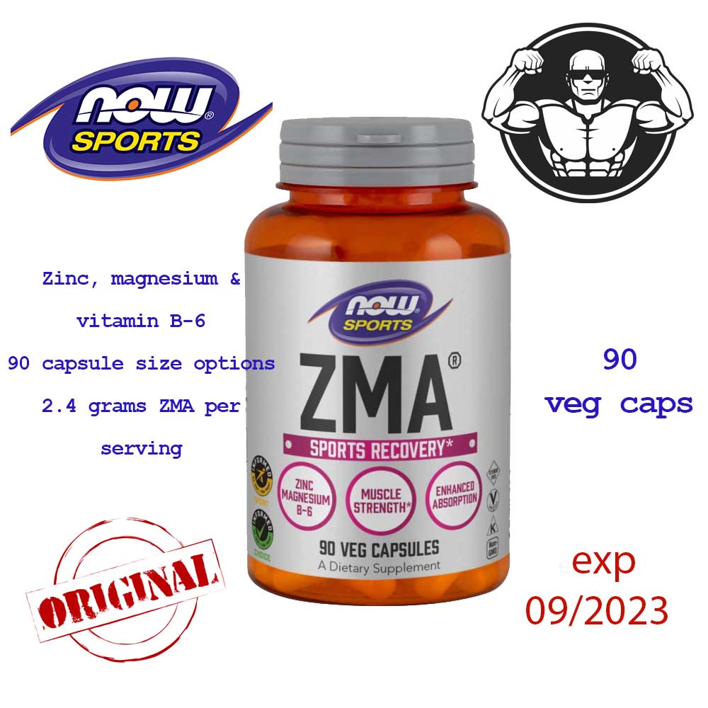 Jual NOW SPORT'S ZMA 90 veg capsul zma zink magnesium Shopee Indonesia