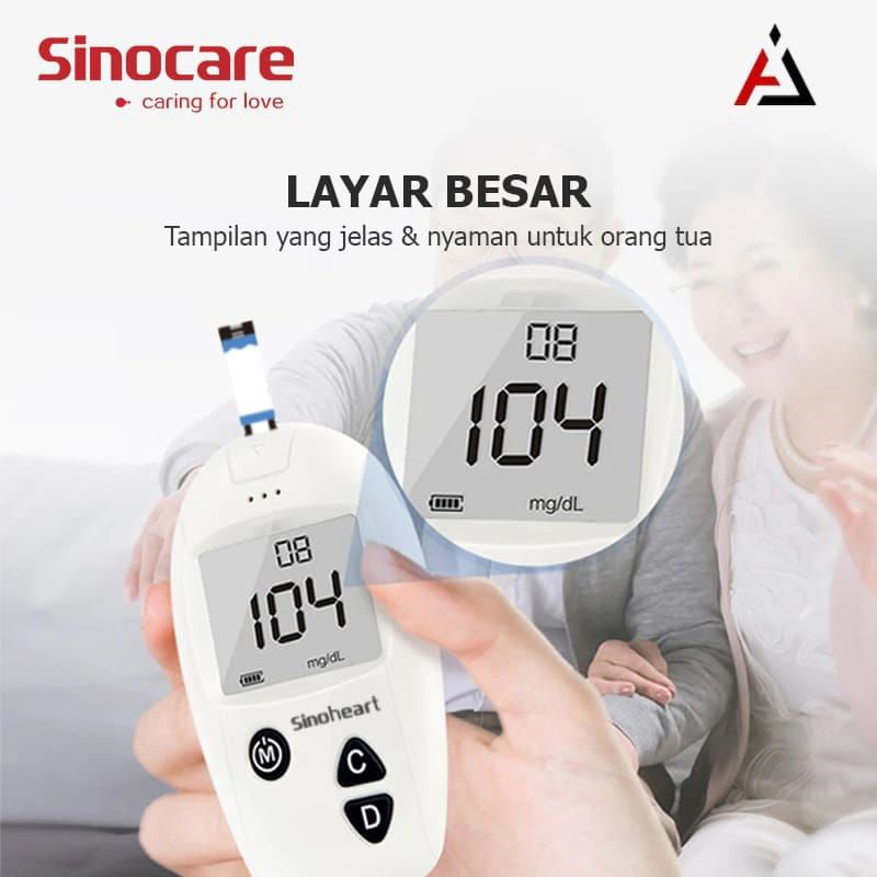 Jual Alat Cek Gula Darah Sinocare Safe Accu Bonus Strip