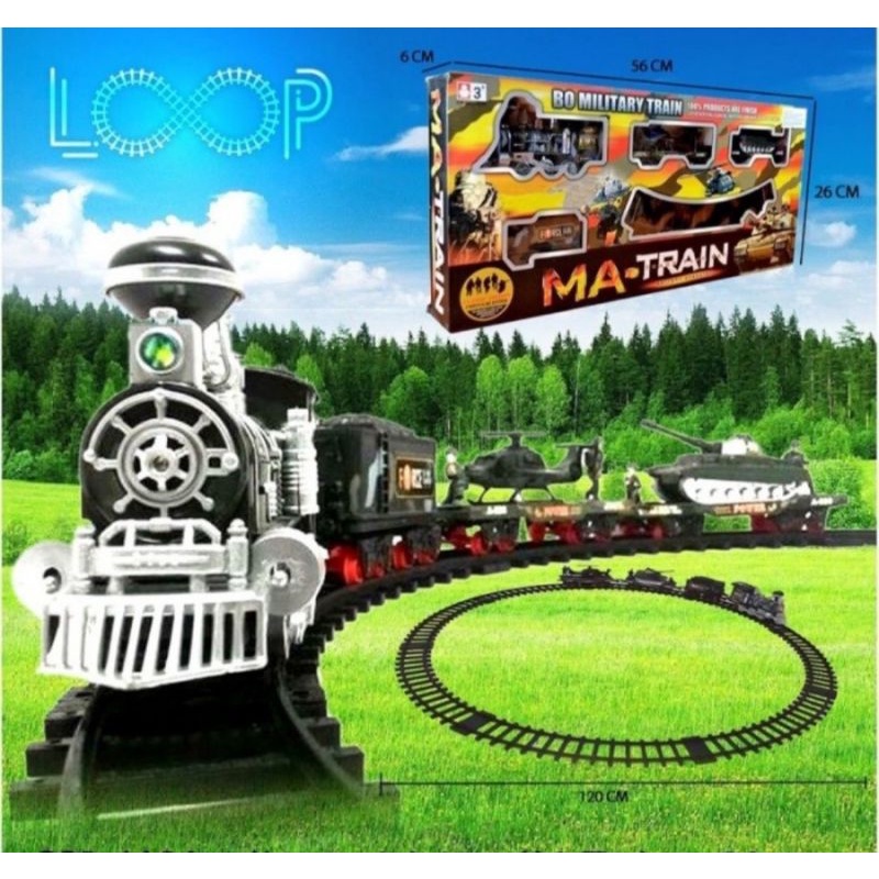 Jual MAINAN BO MILITARY TRAIN - KERETA API TENTARA KELUAR ASAP | Shopee ...