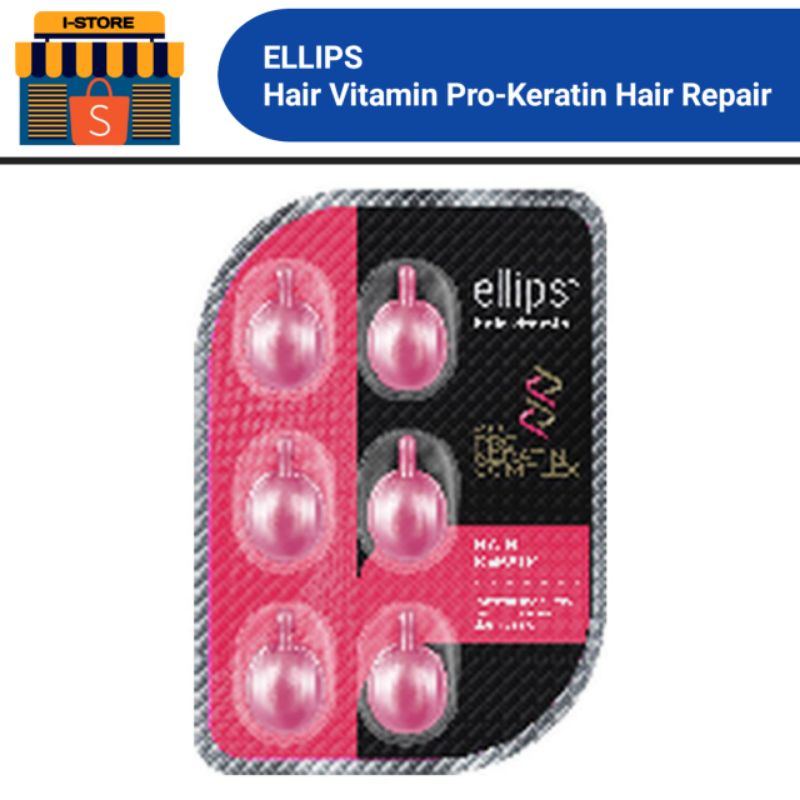Jual Ellips Hair Vitamin Pro-Keratin Hair Repair 6X1ml | Shopee Indonesia