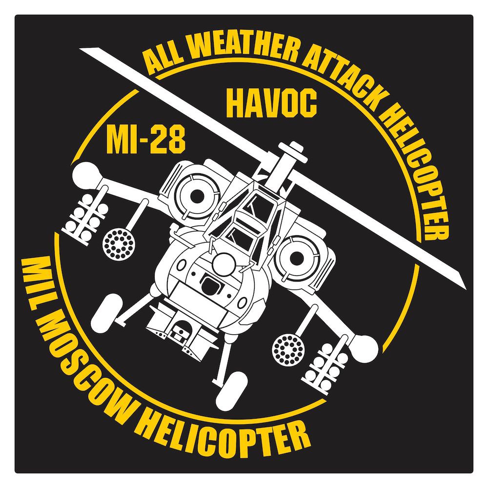 Jual Havoc Mil Mi-28 Attack Helicopter Cutting Sticker | Shopee Indonesia