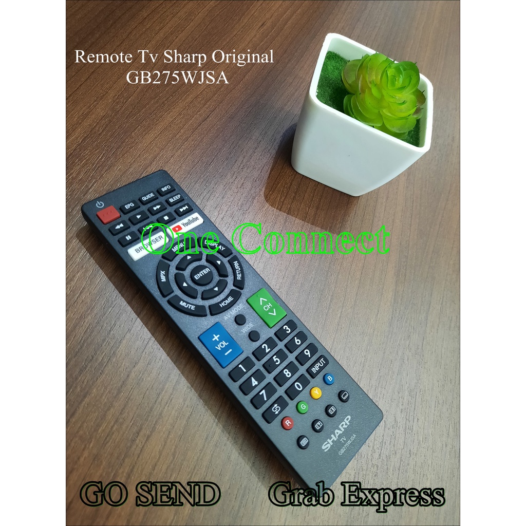 Jual Remote tv sharp original easy smart tv original GB275WJSA Shopee
