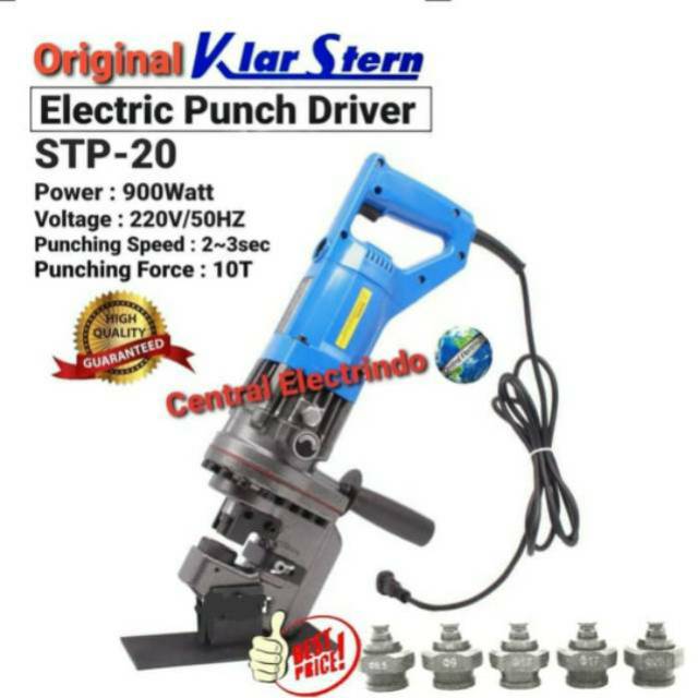 Jual Tang Press Electric Punch STP-20 (Melobangin Besi & Aluminium ...