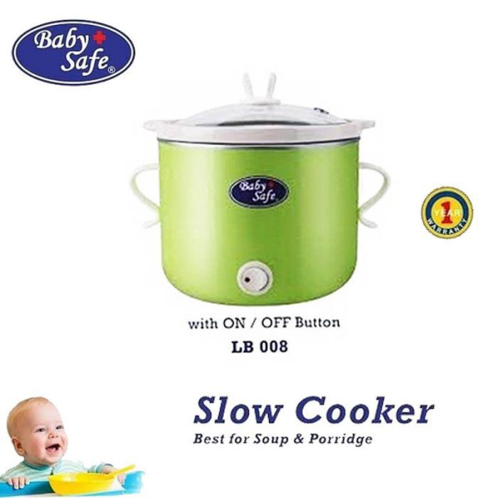Jual BABY SAFE LB008 SLOW COOKER 0.8L DENGAN TOMBOL ON/OFF Shopee Indonesia