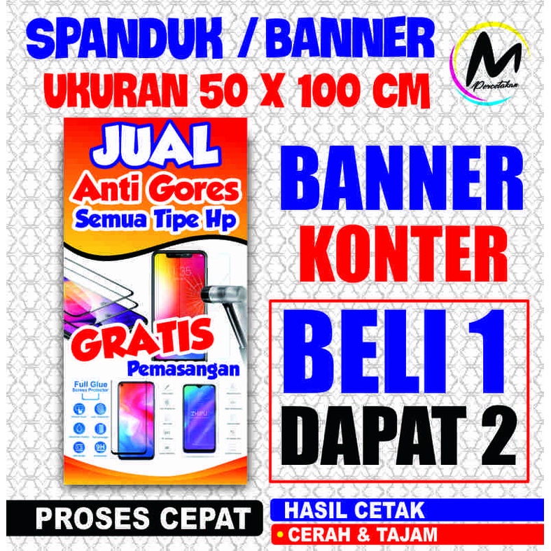 Jual Cetak Banner Konter Spanduk Aksesoris Hp | Shopee Indonesia