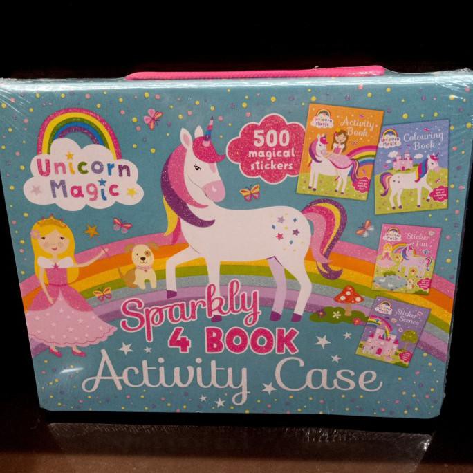 Jual Unicorn Magic Sparkly 4 Book Activity Case Box | Shopee Indonesia