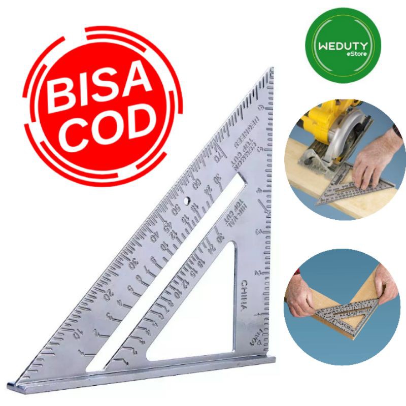 Jual 7 INCH SPEED SQUARE ALLOY / RAFTER SQUARE / PENGGARIS SIKU ...