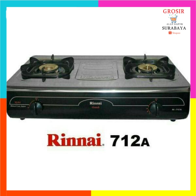 Jual KOMPOR RINNAI RI-712 A KOMPOR GAS RINNAI TUNGKU JUMBO