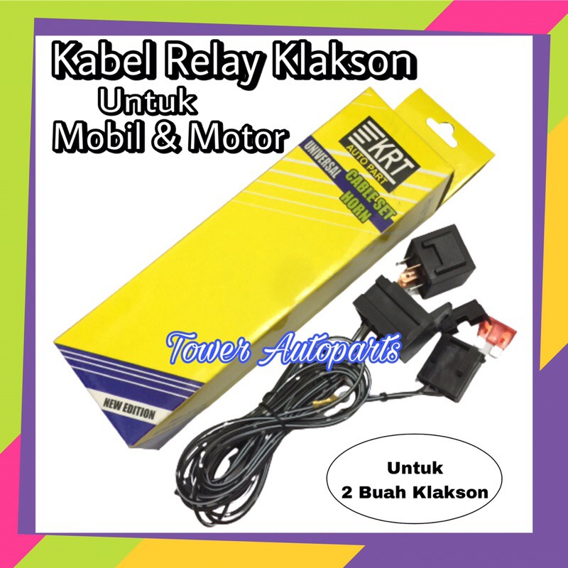 Jual Kabel Relay Set Klakson Untuk Mobil Motor Original Komplit Kabel Relay Sekring Shopee